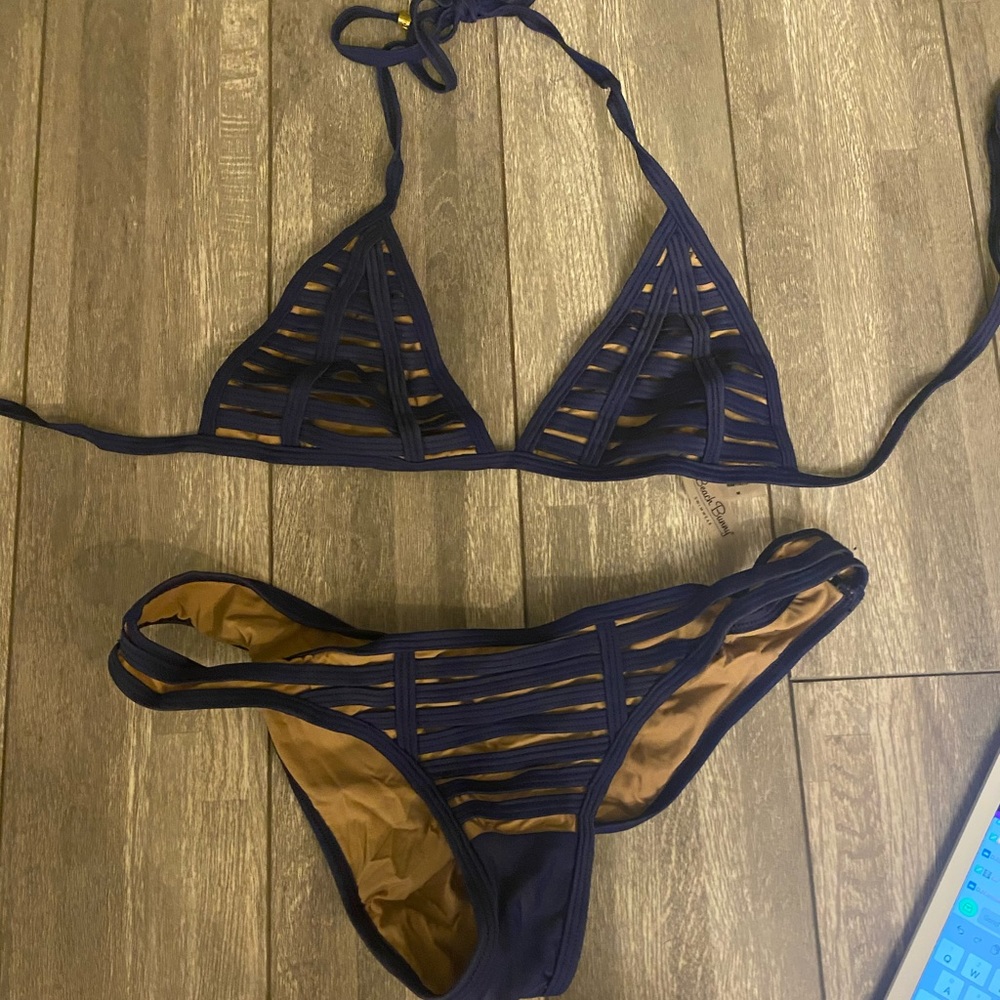 Beach bunny hot summer navy bikini
